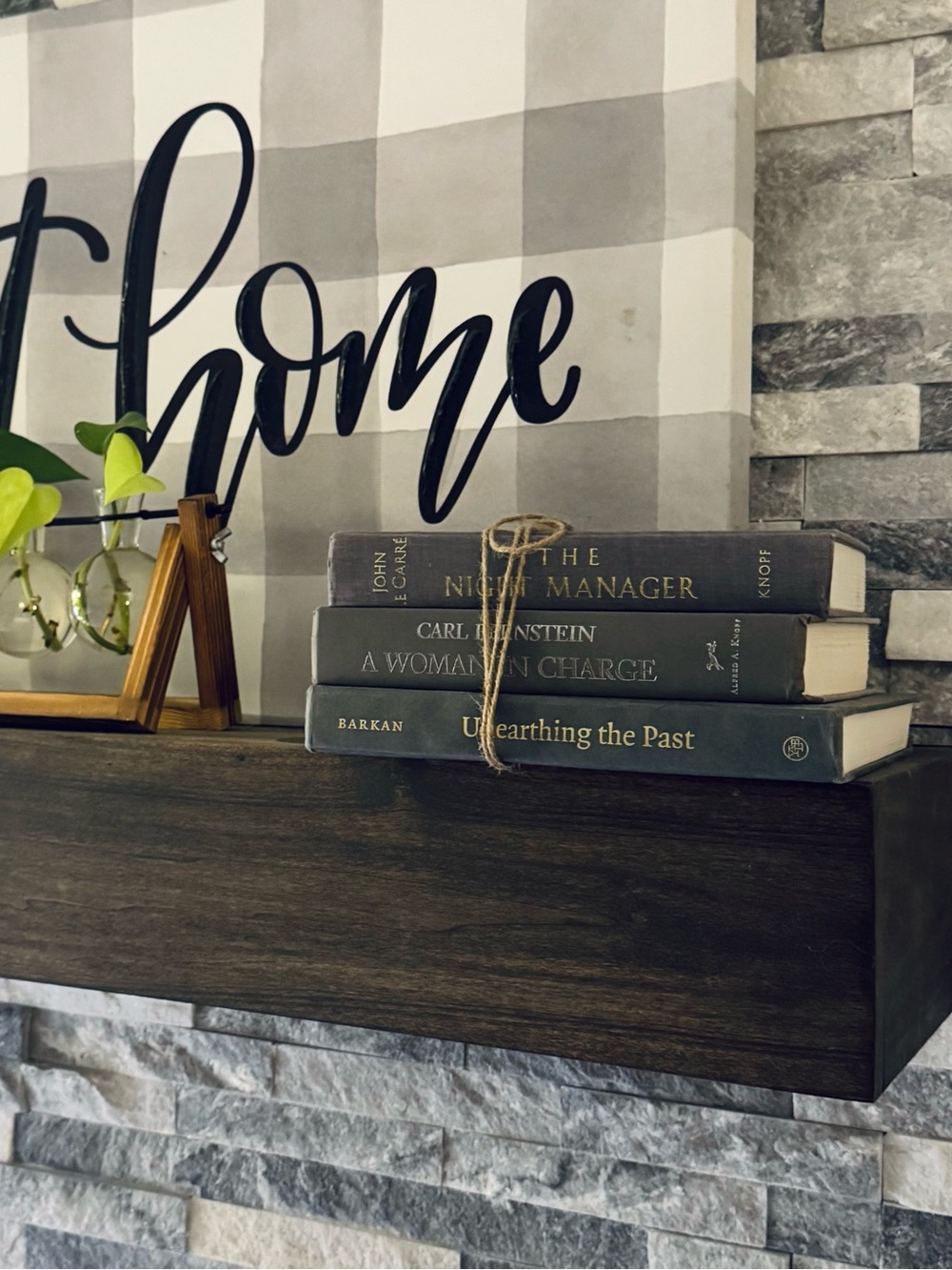 Grey Decorative Book Stack (Set of 3) 🤍📚